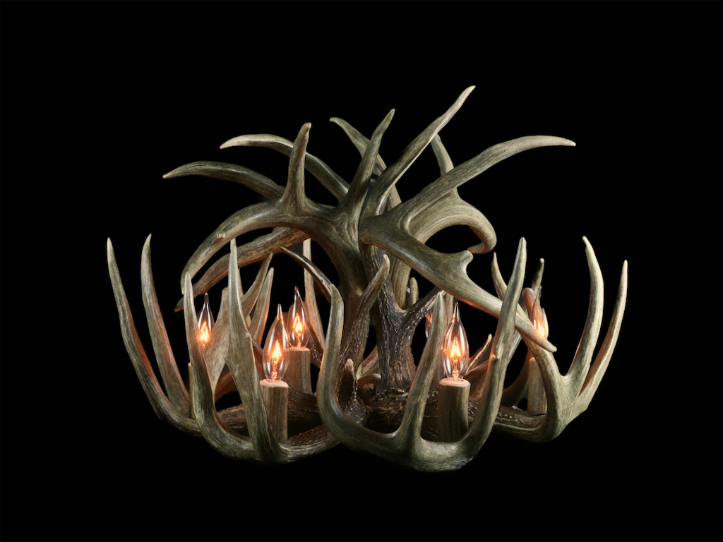 Standard White Tail Chandelier