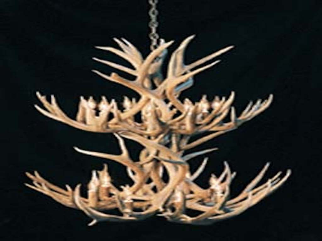 Two Tier Mule Deer Chandelier