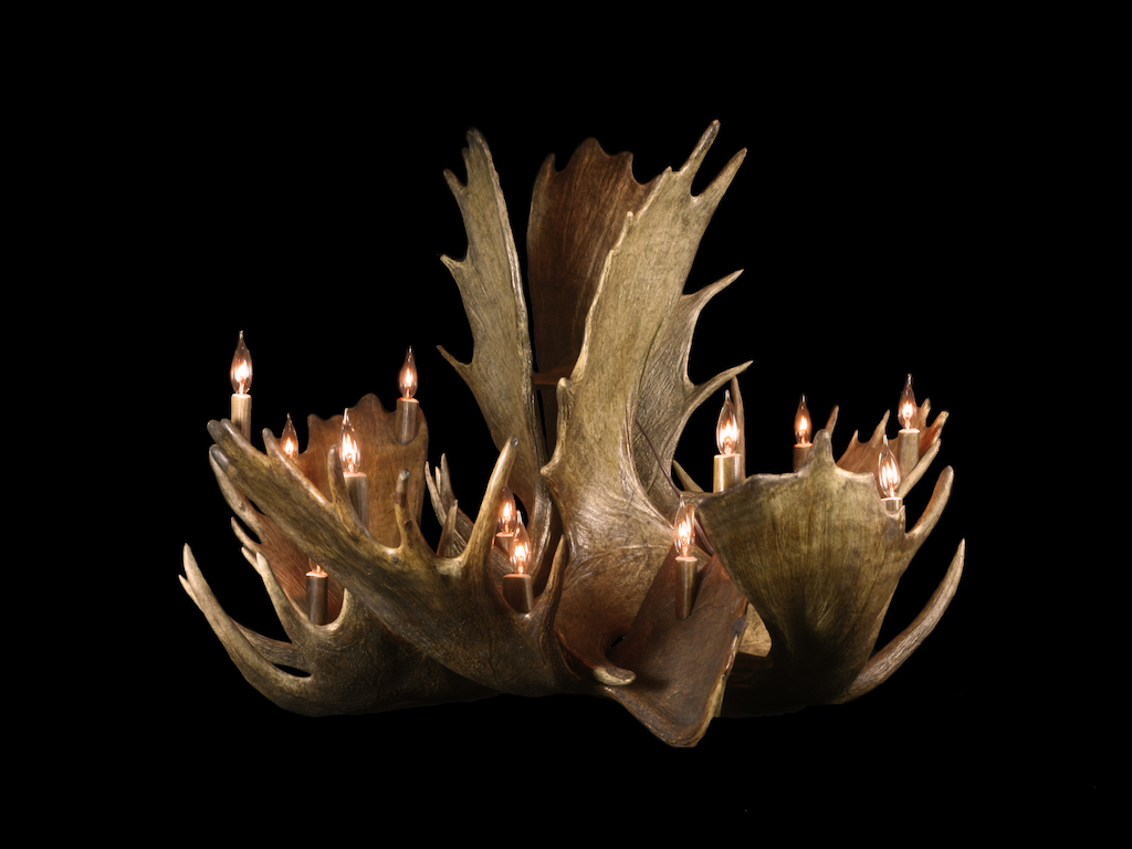 Large Moose Chandelier