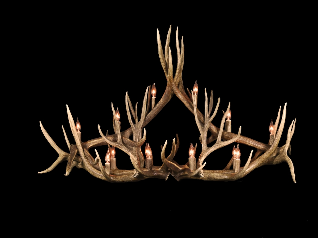 Long Elk, Mule Deer Chandelier