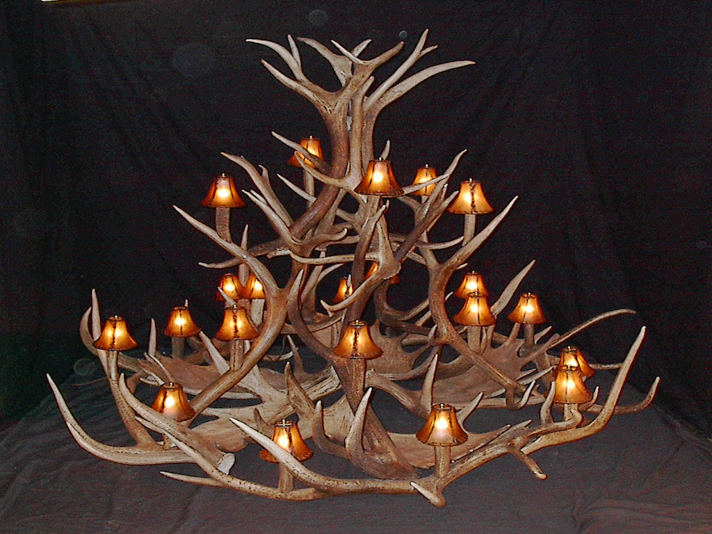 Large Elk Moose Chandelier