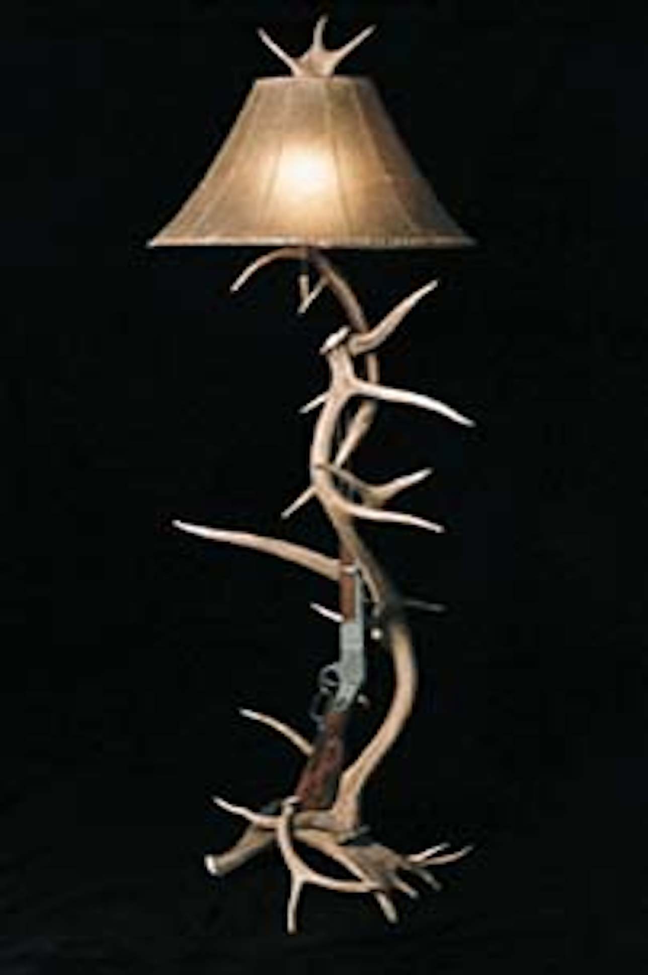 Elk Rifle Floor Lamp