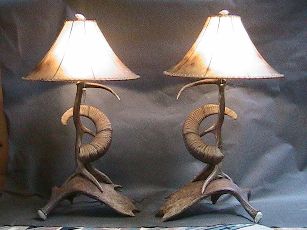 Elk, Moose, Sheep Lamps